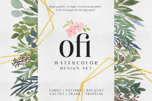 Ofi Watercolor Design Set & Illustrations