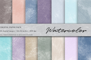 Watercolor Background Digital Paper & Illustrations