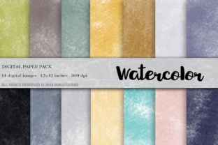 Watercolor Digital Paper for Illustrations