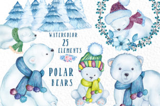 Watercolor Winter Animals Illustrations Review